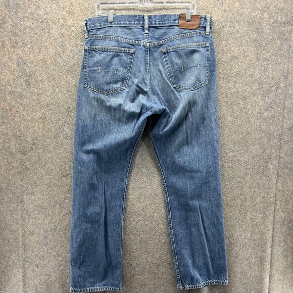 Polo Ralph Lauren Jeans Mens 33x30 Blue Denim Straight Leg Classic The Hampton - Picture 2 of 10